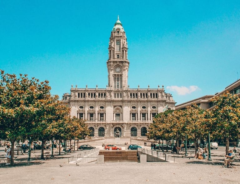Aliados Avenue in Porto