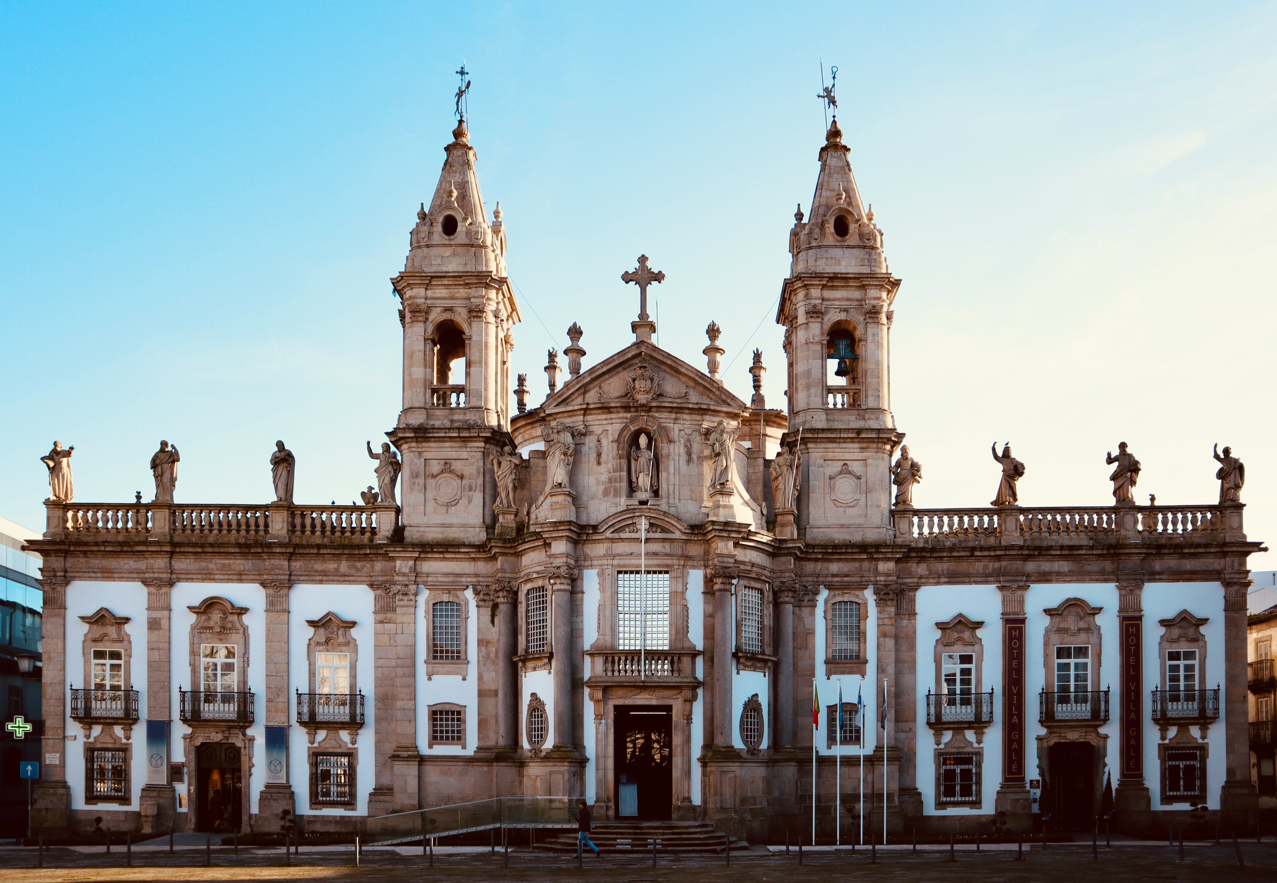 Braga historic city centre and old town architecture