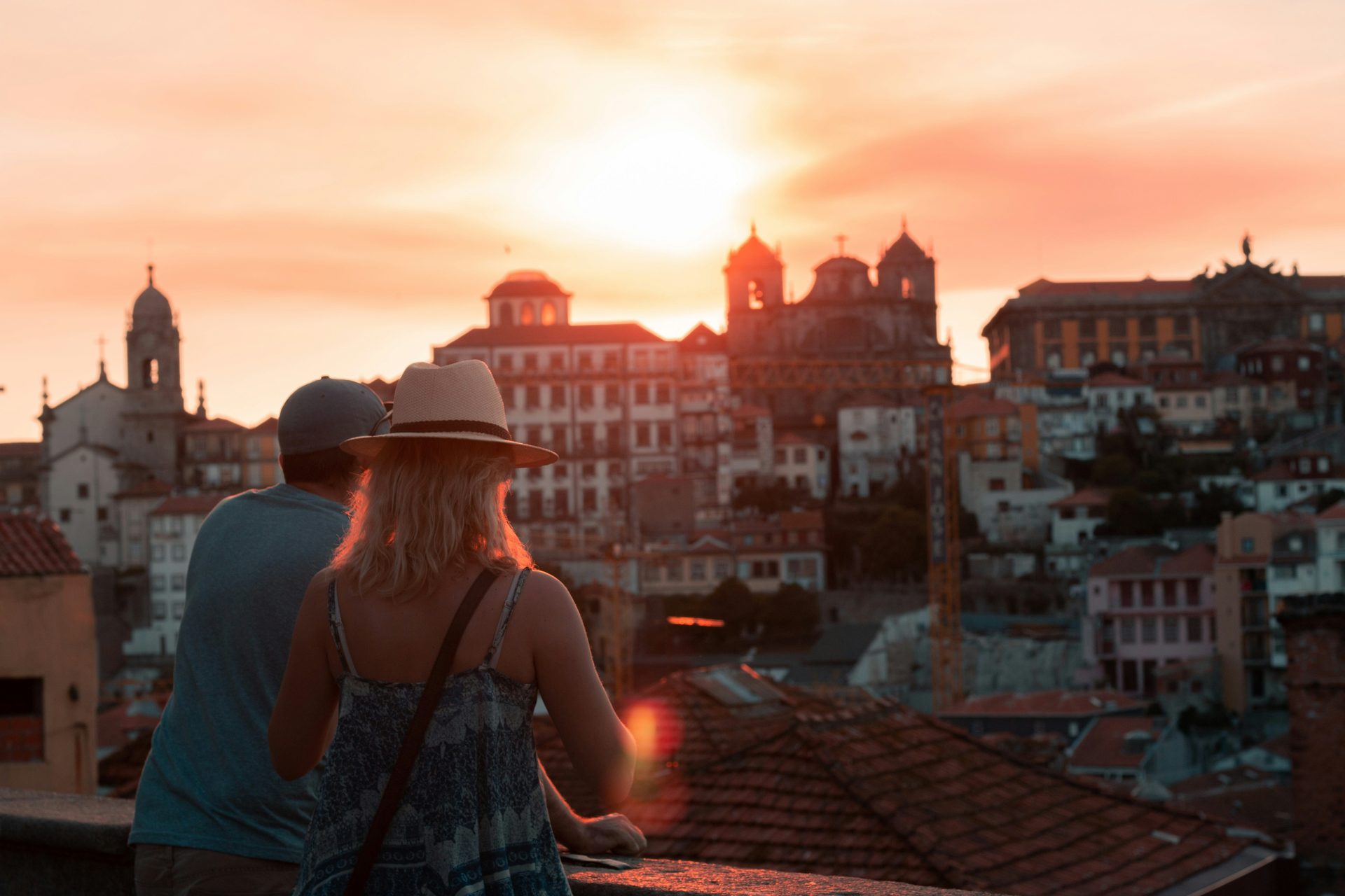 Porto city panoramic view