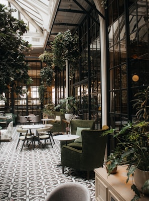 Stylish Porto restaurant interior with modern Portuguese design