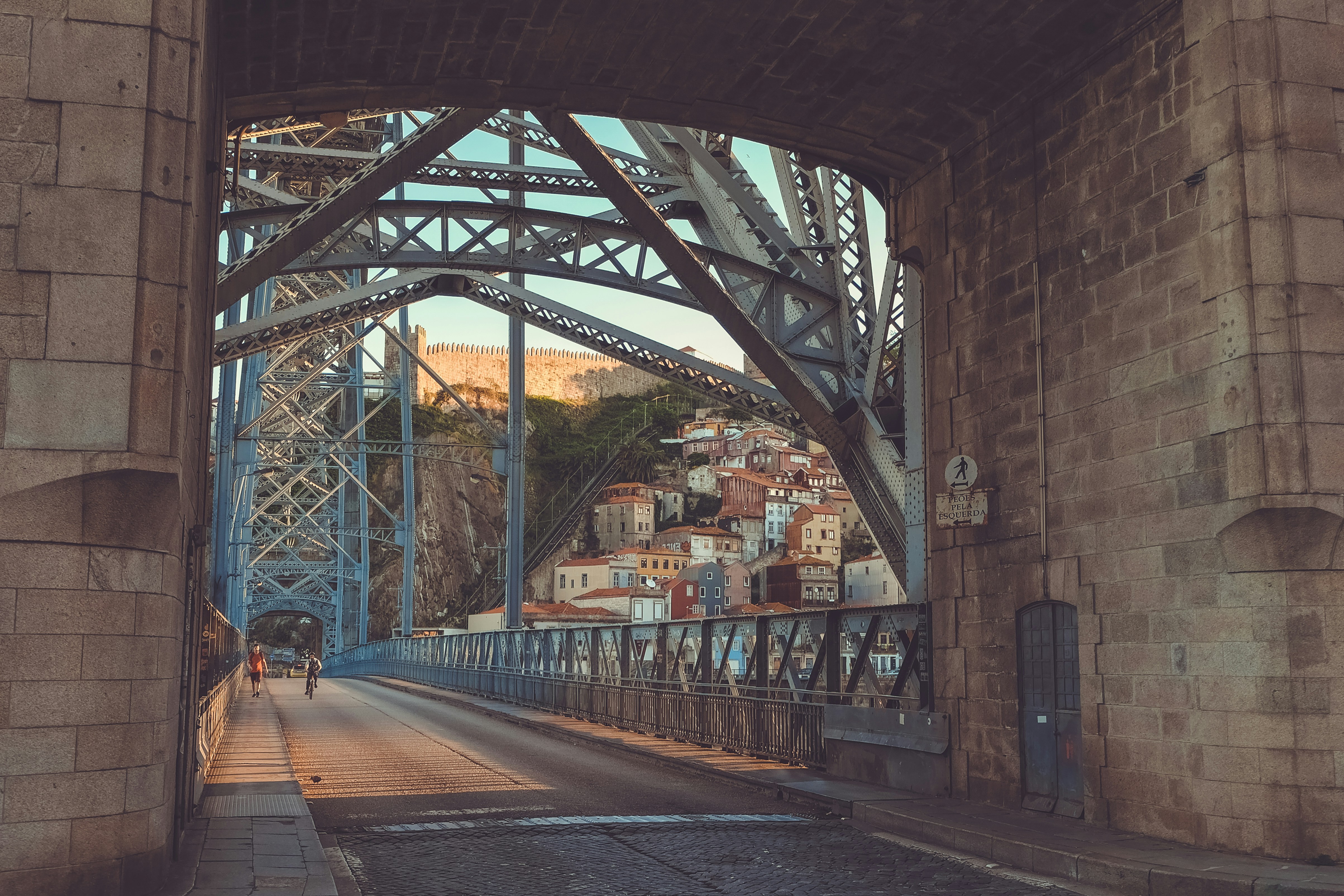 Porto rooftops and Douro river skyline
