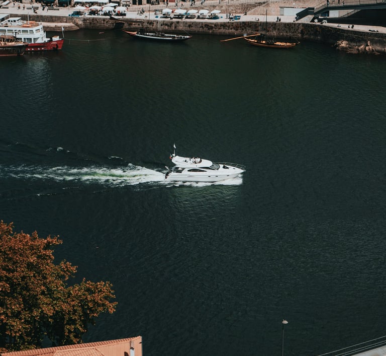 Luxury private yacht on the Douro River